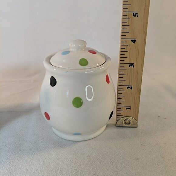 Spode Baking Days Multicolor Polka Dot Creamer and Sugar Set Ceramic 2007-A9 - Picture 13 of 13